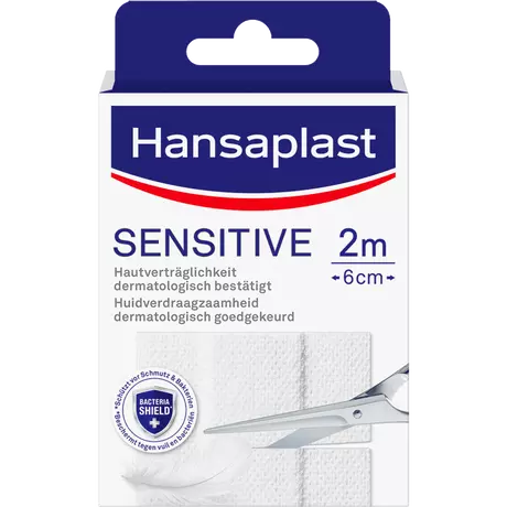 Hansaplast Sensitive Pleisterstrip 2 M x 6 CM