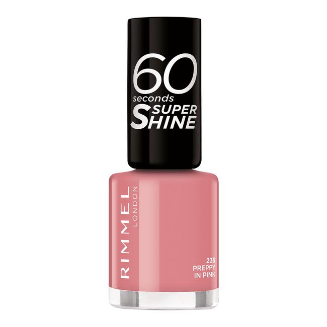 Rimmel London 60 Seconds Supershine Nagellak 235 Preppy In Pink 8 ML