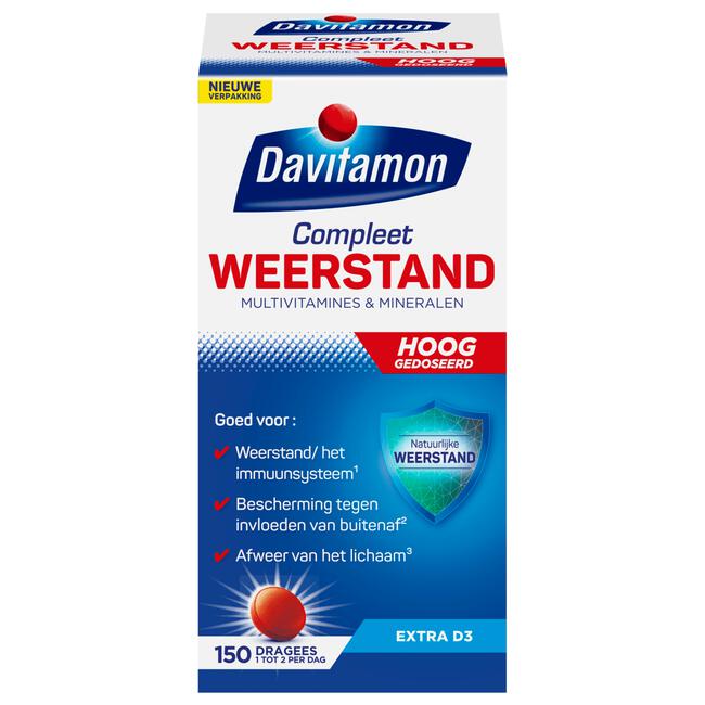 maagd heks staking Davitamon Compleet Weerstand Forte Met Vitamine C & D dragees 150 EA | Etos