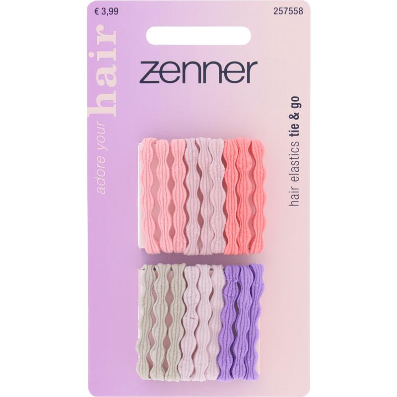 Zenner Haarelastiek Waved Kleur 18x