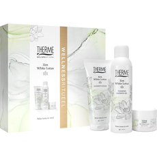 Therme Giftset Zen White Lotus Scrub 200ml + Butter 75g + Foam 200ml