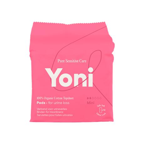 Yoni Verband Urineverlies Mini Bio Katoenen Toplaag 12  stuks