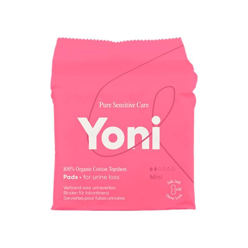 Yoni Verband Urineverlies Mini 100% Bio Katoenen Toplaag 10 stuks