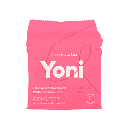 Yoni Verband Urineverlies Mini 100% Bio Katoenen Toplaag 10 stuks
