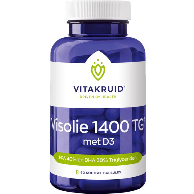 Vitakruid Visolie 1400 TG® met D3 - 60 softgel capsules