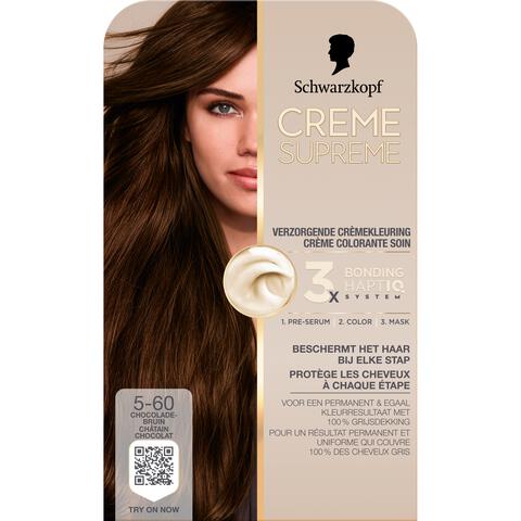 Schwarzkopf Creme Supreme Haarkleuring 5-60 Chocoladebruin