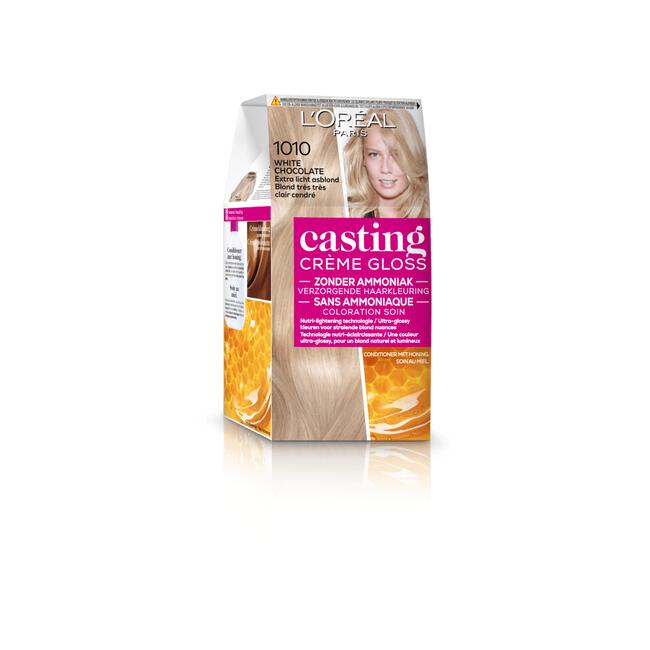 L'Oréal Paris Casting Crème Gloss Haarverf 1010 White Chocolate Extra Licht Asblond