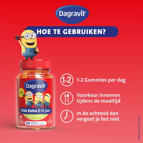 Dagravit Kids-Xtra Vitaminions 6-12 jaar 60 Gummies