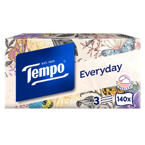 Tempo Everyday XXL Light box 3-Laags Tissues 140 stuks