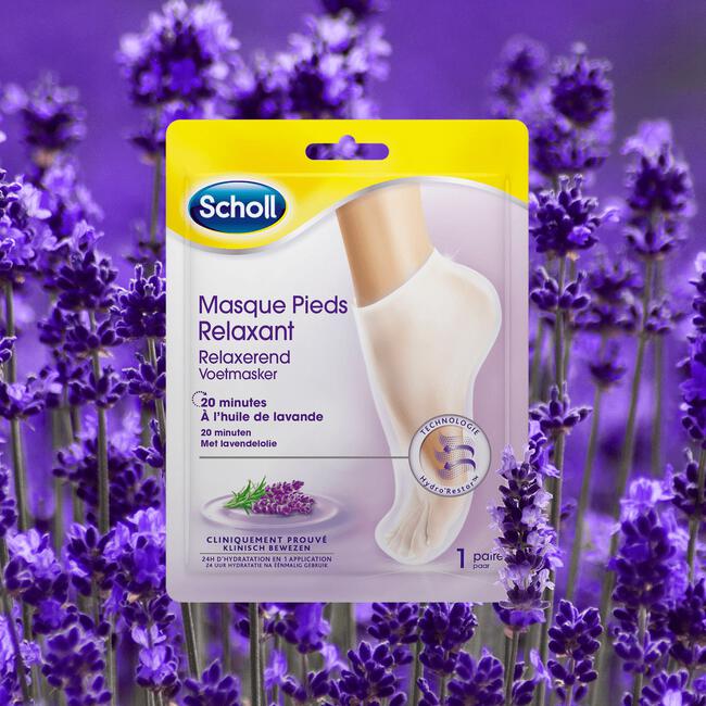 Scholl Voetenmasker Voetencreme Voedend en Relaxerende Lavendel Expert Care 1 paar