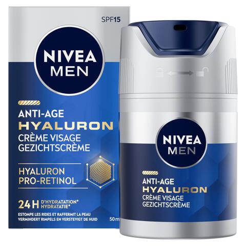 NIVEA MEN Active Age Vochtinbrengende Dagcrème SPF 15 Oudere Huid 50 ML