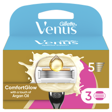 Gillette Venus Comfort Glow Argan Olie Navulmesjes 3 stuks