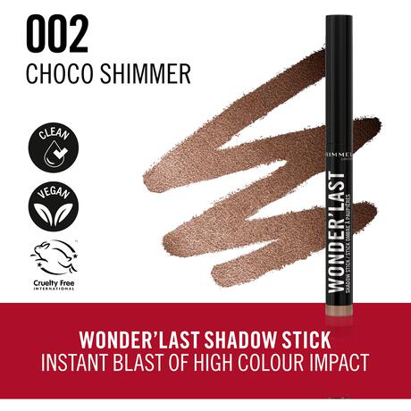 Rimmel London Wonder'last Oogschaduw Stick 002 Choco Shimmer 1.64 G