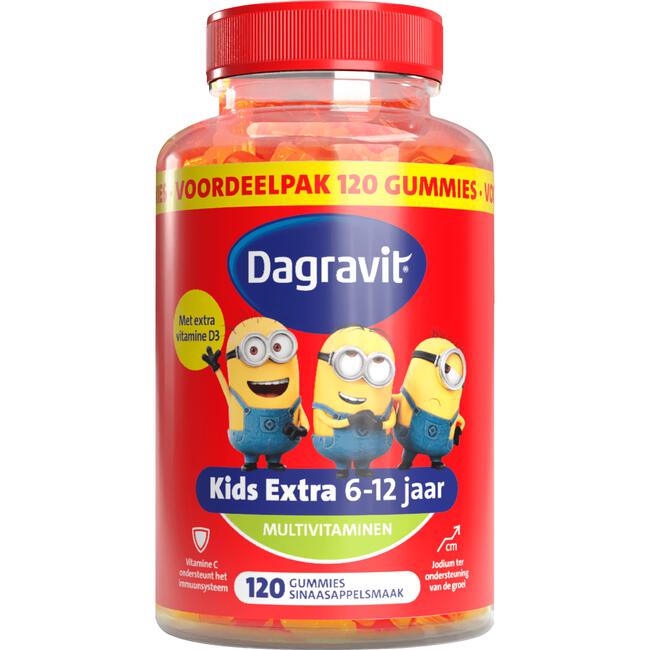 Dagravit Kids-Xtra 6-12 jaar Vitaminions 120 gummies
