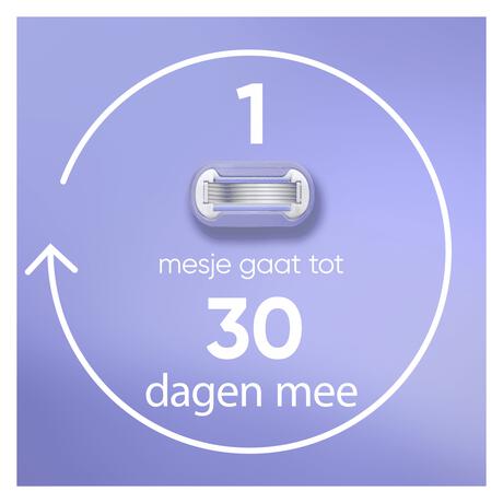 Gillette Venus Deluxe Smooth Swirl Extra Glad Scheersysteem 5 Blades