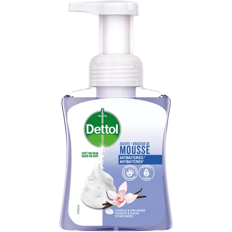 Dettol Orchidee & Vanille Zachte Mousse Antibacteriële Handzeep 250 ML