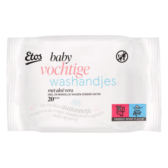 Etos Baby & Kids Vochtige Wegwerpwashandjes 20 stuks