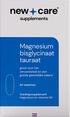 New Care Magnesium Bisglycinaat Tauraat Tabletten 60 stuks