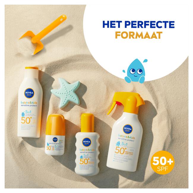 NIVEA SUN Sensitive Zonnebrand Zonnespray Kids & Babies SPF 50+ 270 ML