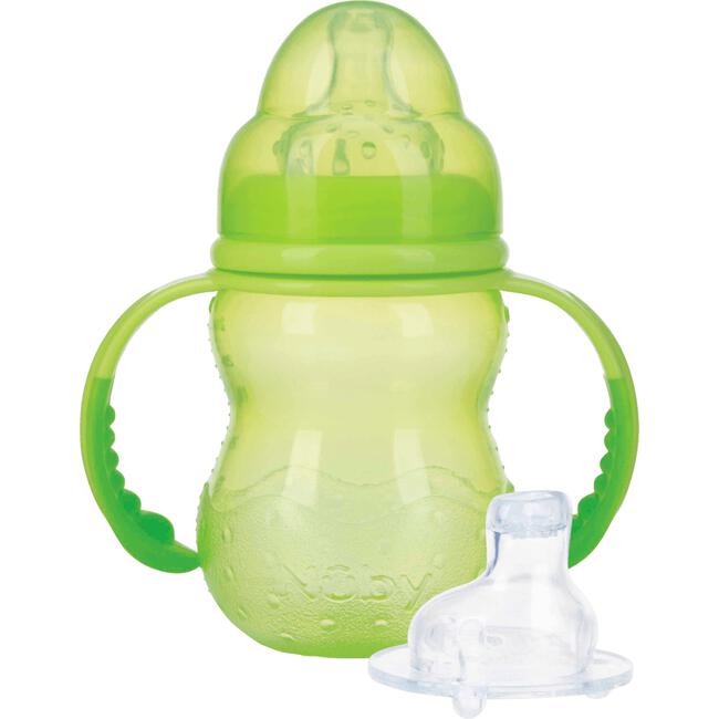 Nûby Trainingsfles met Antilekspeen en Antilektuit Groen 0+ m 240 ML