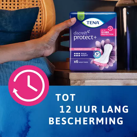 TENA Discreet Protect+ Maxi Night Incontinentieverband 6 stuks