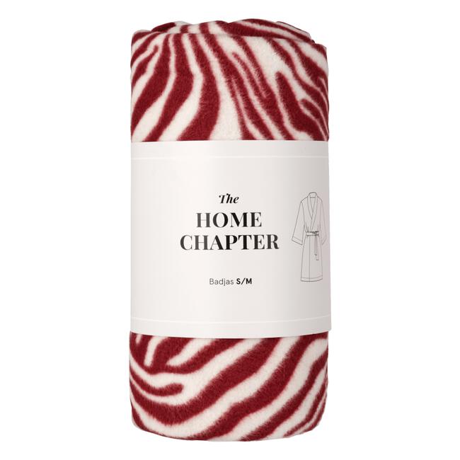 Etos Home Collection Badjas fleece print zebra- S/M