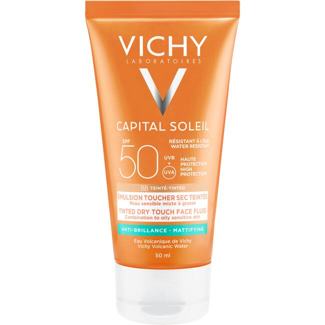Vichy Capital Soleil Dry Touch BB Zonnecrème Gezicht SPF50 50 ML