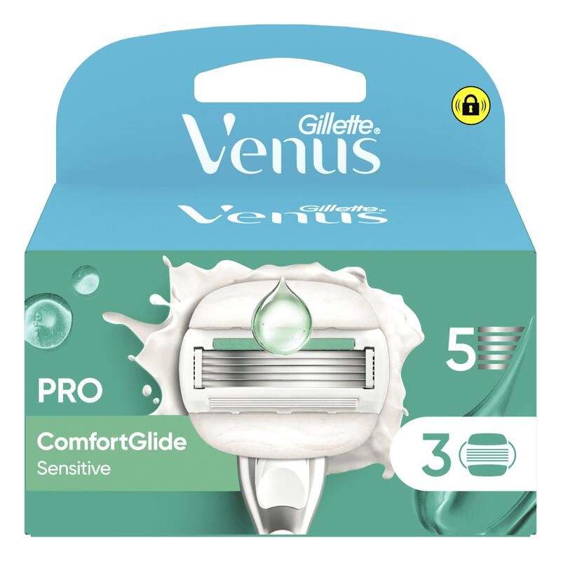 Gillette Venus ComfortGlide Sensitive Navulmesjes 3 stuks
