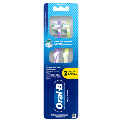 Oral-B Pro-Clean Tandenborstel Medium 2 stuks