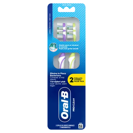 Oral-B Pro-Clean Tandenborstel Medium 2 stuks&nbsp;