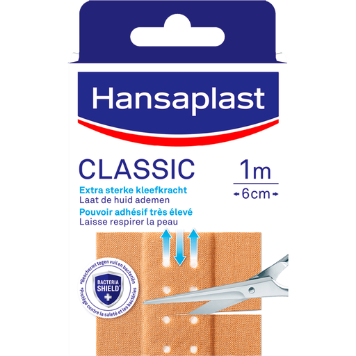 Hansaplast Classic Pleisterstrip 1M x 6CM 10 stuks