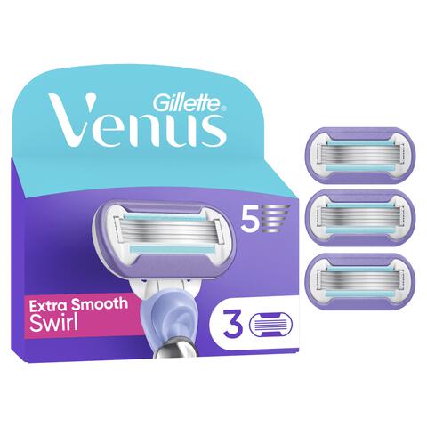 Gillette Venus Deluxe Smooth Swirl Navulmesjes 3 Stuks