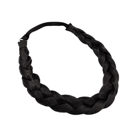 Splendid Vlecht Haarband Zwart