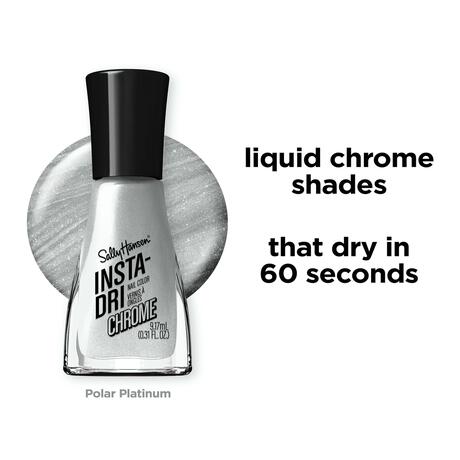 Sally Hansen Insta-Dri Chrome Nagellak - Zilver - 125 Polar Platinum