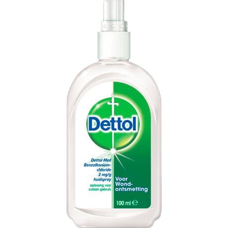 Dettol Med Benzalkoniumchloride 2 mg/g Huidspray 100 ml