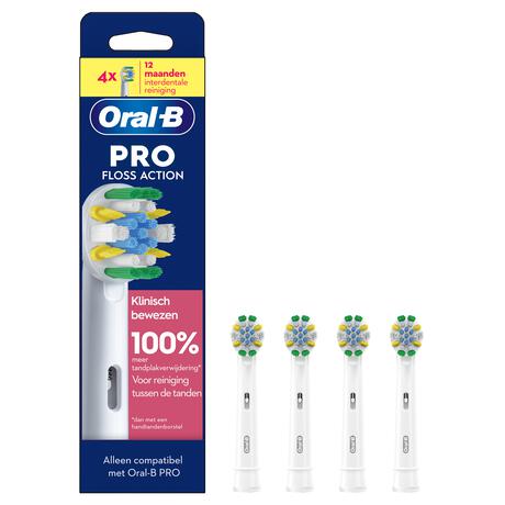 Oral-B Floss Action Opzetborstels Wit 4 Stuks