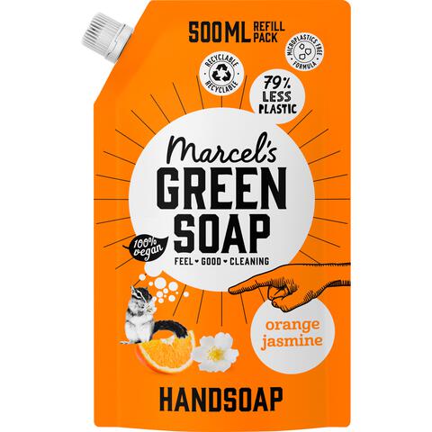 Marcel's Green Soap Orange & Jasmine Navulling 500 ML