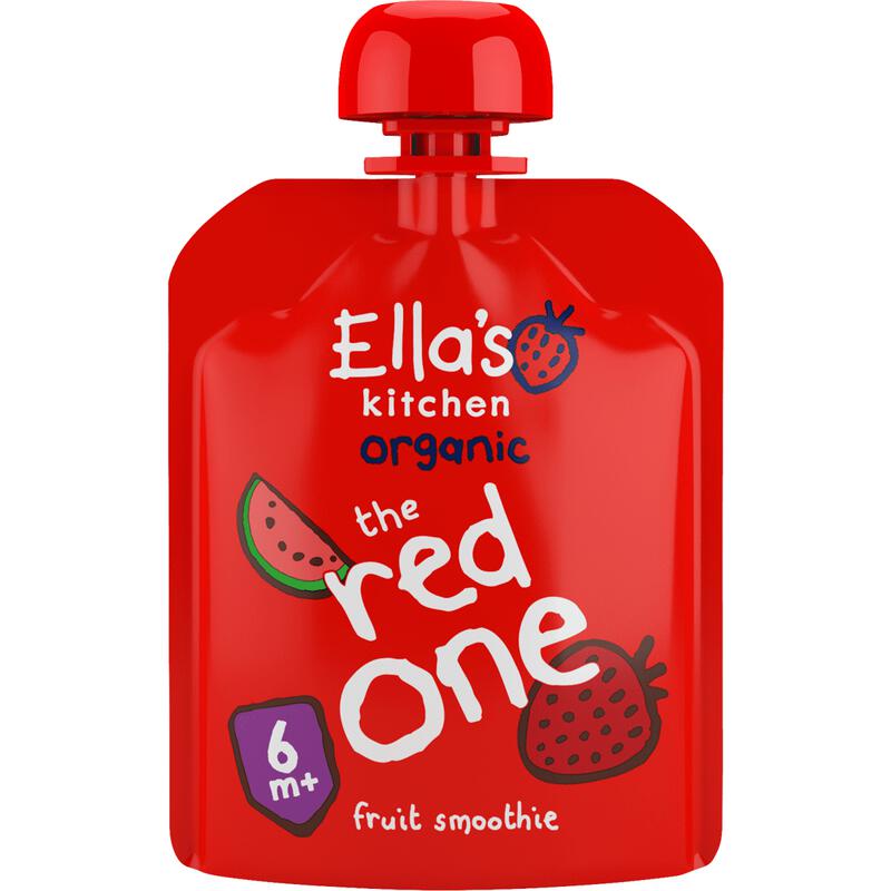 Ella's Kitchen Bio Knijpfruit Smoothie The Red One 6+ Maanden 90 gram