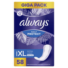 Always Daily Protect Inlegkruisjes Extra Long 58 Stuks