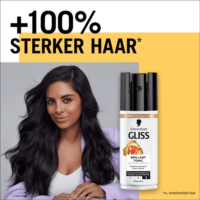 Gliss Kur brilliant tonic droog beschadigd haar