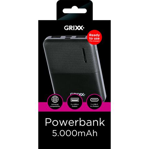 Grixx Powerbank 5000mAh