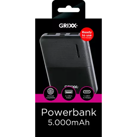 Grixx Powerbank 5000mAh