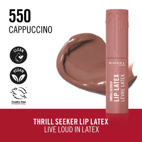 Rimmel London Thrill Seeker Lip Latex 550 Cappuccino