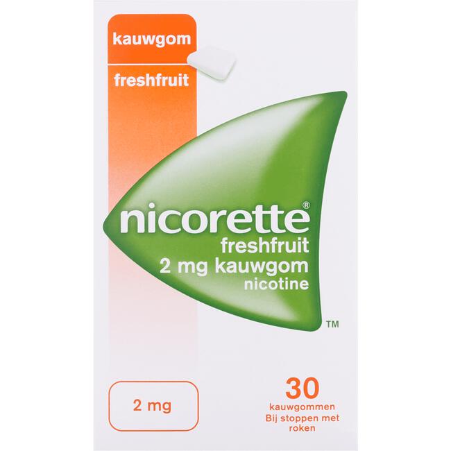 Nicorette Kauwgom Fresh Fruit 2 mg