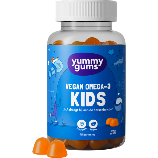 Yummygums Kids Vegan Omega 3 Suikerarm 45 stuks