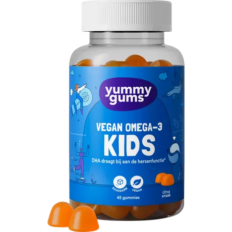 Yummygums Kids Vegan Omega 3 Suikerarm 45 stuks
