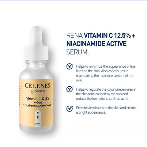 Celenes by Sweden Vitamine C 12,5% + OATS + Niacinamide 30 ML