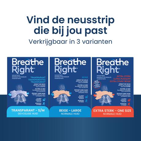 Breathe Right Neusstrips Small/Medium 30 stuks