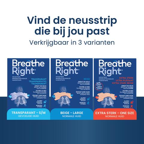 Breathe Right Neusstrips Small/Medium 30 stuks