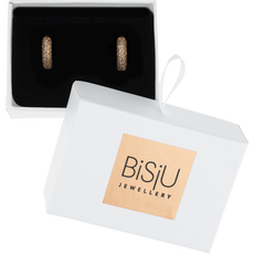 BiSjU Jewellery Oorbellen Vierkant met Hars Gold Plated 